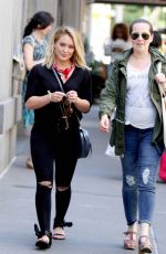 HILARY DUFF in the Set of "Younger