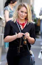 HILARY DUFF in the Set of "Younger