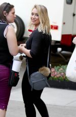 HILARY DUFF in the Set of "Younger
