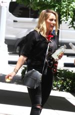 HILARY DUFF in the Set of "Younger