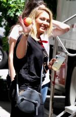 HILARY DUFF in the Set of "Younger