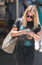 HILARY DUFF in Tights Out in New York 06/20/2016
