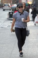 HILARY DUFF Leaves a Gym in New York 06/20/2016