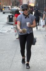 HILARY DUFF Leaves a Gym in New York 06/20/2016