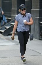 HILARY DUFF Leaves a Gym in New York 06/20/2016