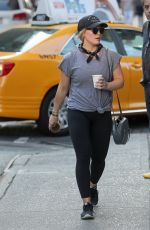 HILARY DUFF Leaves a Gym in New York 06/20/2016