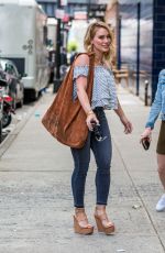 HILARY DUFF Out and About in New York 06/07/2016