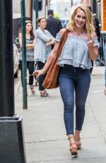 HILARY DUFF Out and About in New York 06/07/2016
