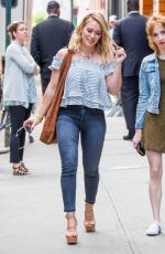 HILARY DUFF Out and About in New York 06/07/2016