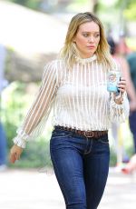 HILARY DUFF Out in Central Park in New York 06/22/2016