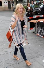 HOLLY WILLOGHBY Arrives at Global House in London 06/10/2016