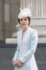 KATE MIDDLETON Arrives at National Service of Thanksgiving for 90th Birthday of Queen Elizabeth II in London 06/10/2016