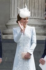 KATE MIDDLETON Arrives at National Service of Thanksgiving for 90th Birthday of Queen Elizabeth II in London 06/10/2016