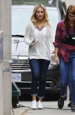 RITA ORA on the Set of \