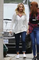 RITA ORA on the Set of \