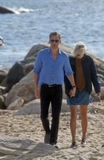 TAYLOR SWIFT and Tom Hiddleston at the Beach in Rhode Island 06/14/2016