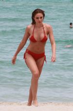 ALYSSA JULYA SMITH in Bikini on the Beach in Miami 06/18/2016