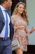 BLAKE LIVELY Leaves Her Hotel in New York 06/20/2016