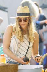 ELIZABETH OLSEN at a Farmers Market in Studio City 06/26/2016
