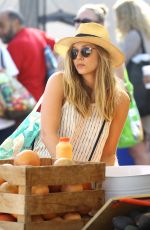 ELIZABETH OLSEN at a Farmers Market in Studio City 06/26/2016