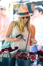 ELIZABETH OLSEN at a Farmers Market in Studio City 06/26/2016