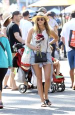 ELIZABETH OLSEN at a Farmers Market in Studio City 06/26/2016