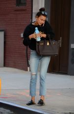IRINA SHAYK in Jeans Out in New York 06/09/2016