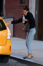 IRINA SHAYK in Jeans Out in New York 06/09/2016