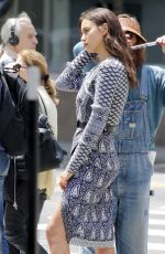 IRINA SHAYK on the Set of a Photoshoot in New York 06/17/2016
