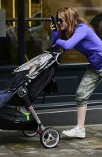 ISLA FISHER Out and About in London 06/08/2016