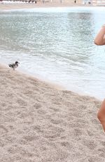 JACQUELINE MACINNES WOOD in Bikini at a Beach in Monte Carlo 06/16/2016