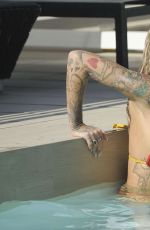 JEMMA LUCY in Bikini at a Pool in Ibiza 06/11/2016