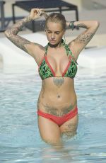 JEMMA LUCY in Bikini at a Pool in Ibiza 06/11/2016