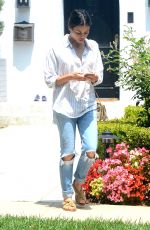 JENNA DEWAN in Ripped Jeans Out in Beverly Hills 06/01/2016