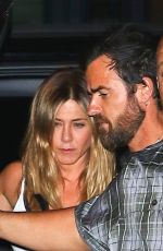 JENNIFER ANISTON at Locanda Verde in New York 06/24/2016