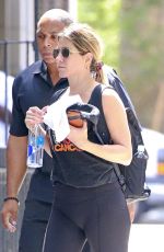 JENNIFER ANISTON Heading to a Gym in New York 06/27/2016