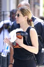 JENNIFER ANISTON Heading to a Gym in New York 06/27/2016