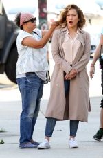 JENNIFER LOPEZ on the Set of 