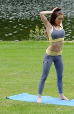 JESS IMPIAZZI Working Out a a Park in Leeds 06/25/2016