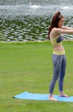 JESS IMPIAZZI Working Out a a Park in Leeds 06/25/2016