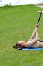 JESS IMPIAZZI Working Out a a Park in Leeds 06/25/2016