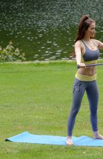 JESS IMPIAZZI Working Out a a Park in Leeds 06/25/2016