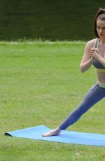 JESS IMPIAZZI Working Out a a Park in Leeds 06/25/2016