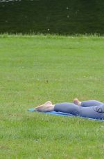 JESS IMPIAZZI Working Out a a Park in Leeds 06/25/2016