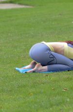 JESS IMPIAZZI Working Out a a Park in Leeds 06/25/2016
