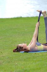 JESS IMPIAZZI Working Out a a Park in Leeds 06/25/2016