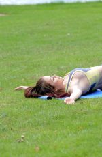 JESS IMPIAZZI Working Out a a Park in Leeds 06/25/2016