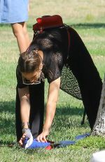 JESSICA ALBA at a Park in Beverly Hills 06/18/2016