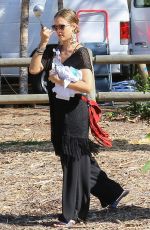 JESSICA ALBA at a Park in Beverly Hills 06/18/2016