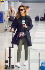JESSICA ALBA at JFK Airport in New York 06/13/2016